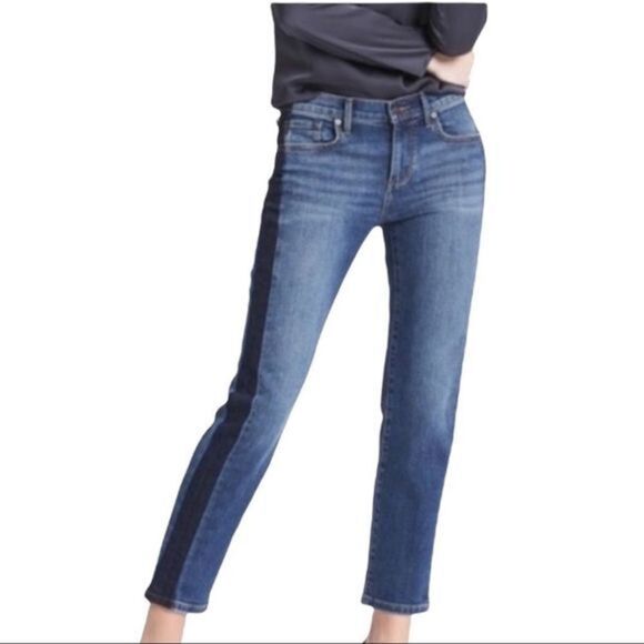 Banana Republic‎ Girlfriend Jeans with Side stripe Size 25 - Picture 2 of 9